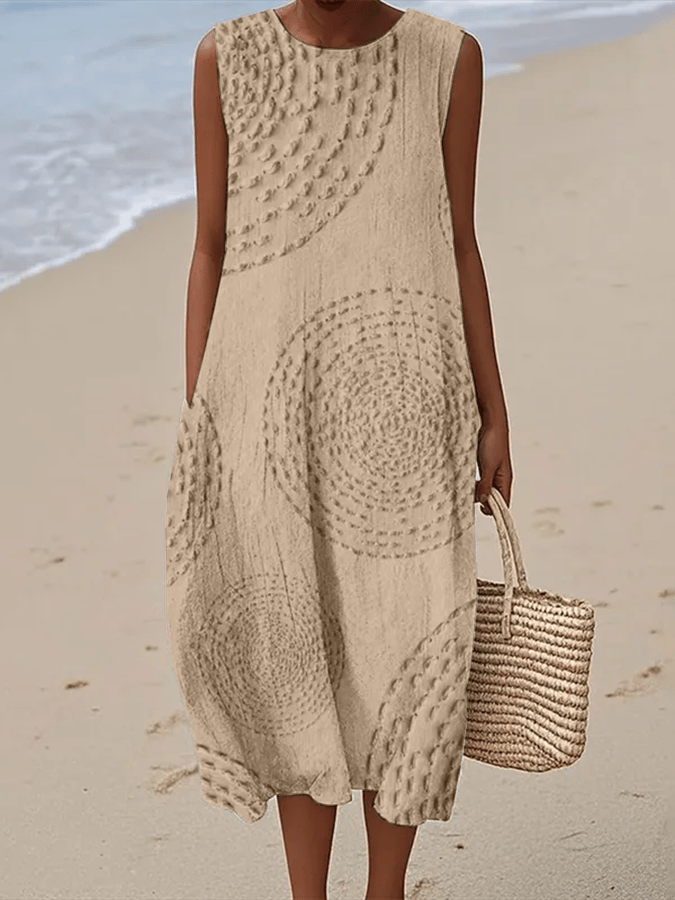 Hannah™ | Casual Sleeveless Printed Dress