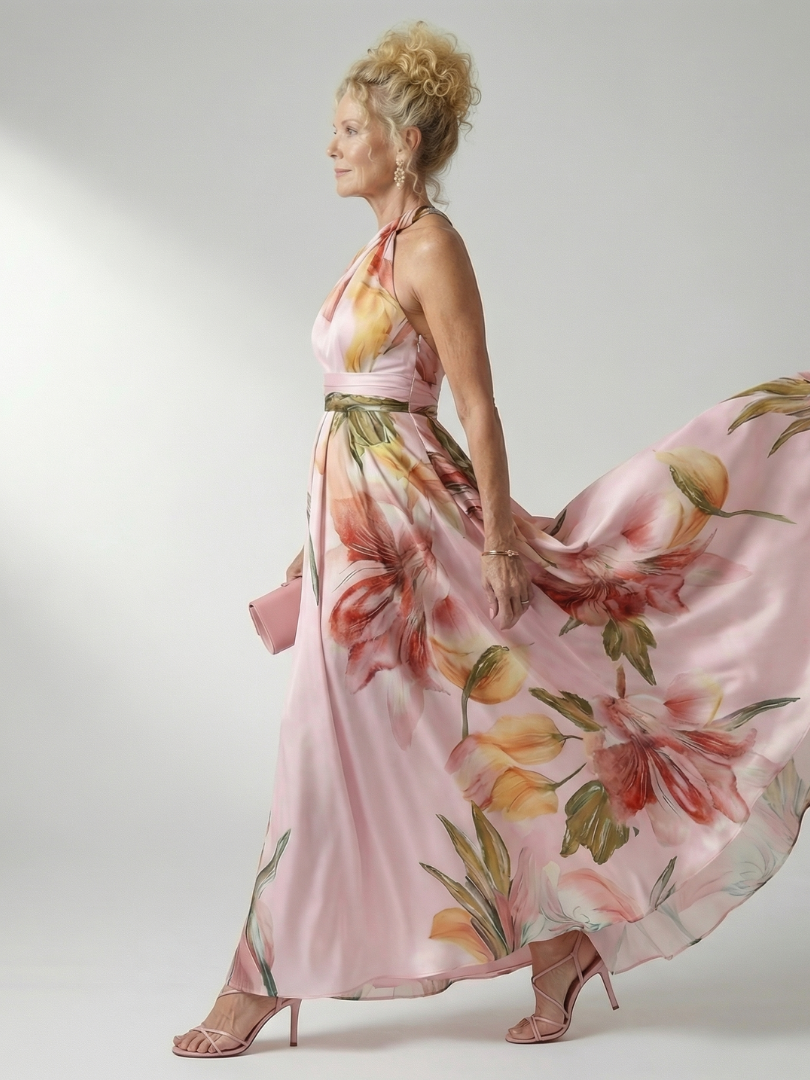 Amelia™ | Light Floral Maxi Dress