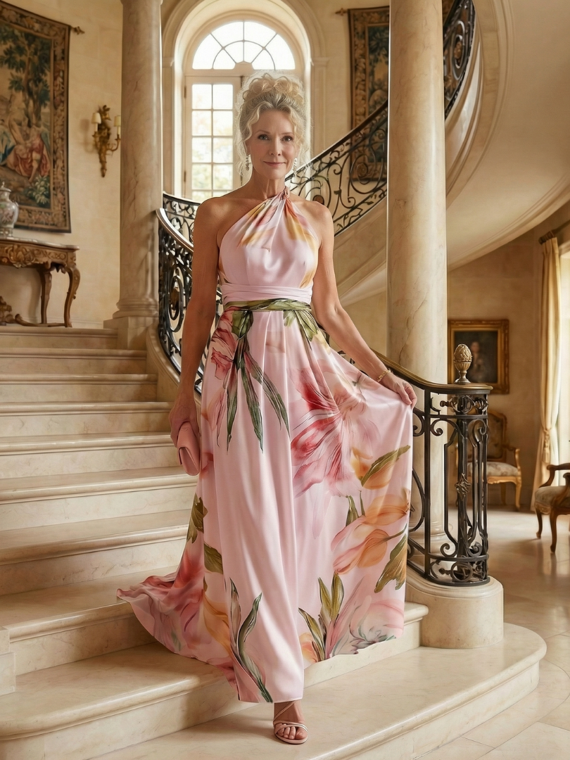 Amelia™ | Light Floral Maxi Dress