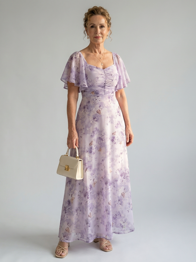 Valerie™ | Flutter Sleeve Midi Dress