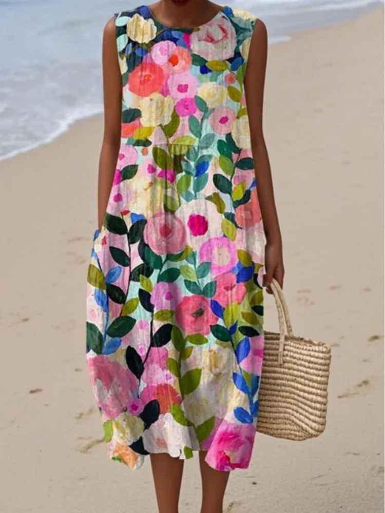 Flora™ | Coral Bloom Dress