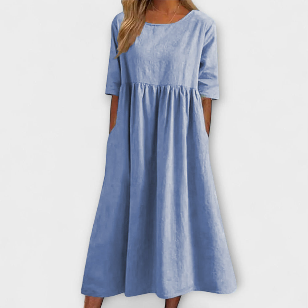 Modern chic blouse dress for a stylish and feminine look