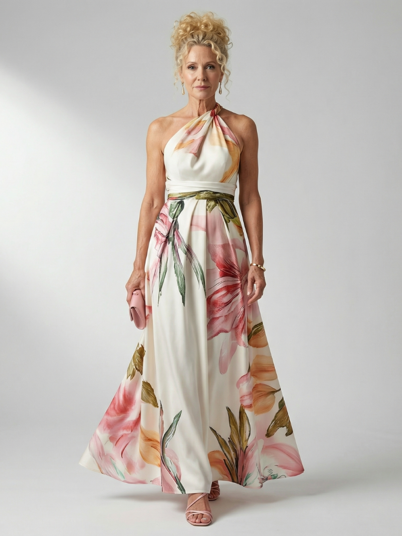 Amelia™ | Light Floral Maxi Dress