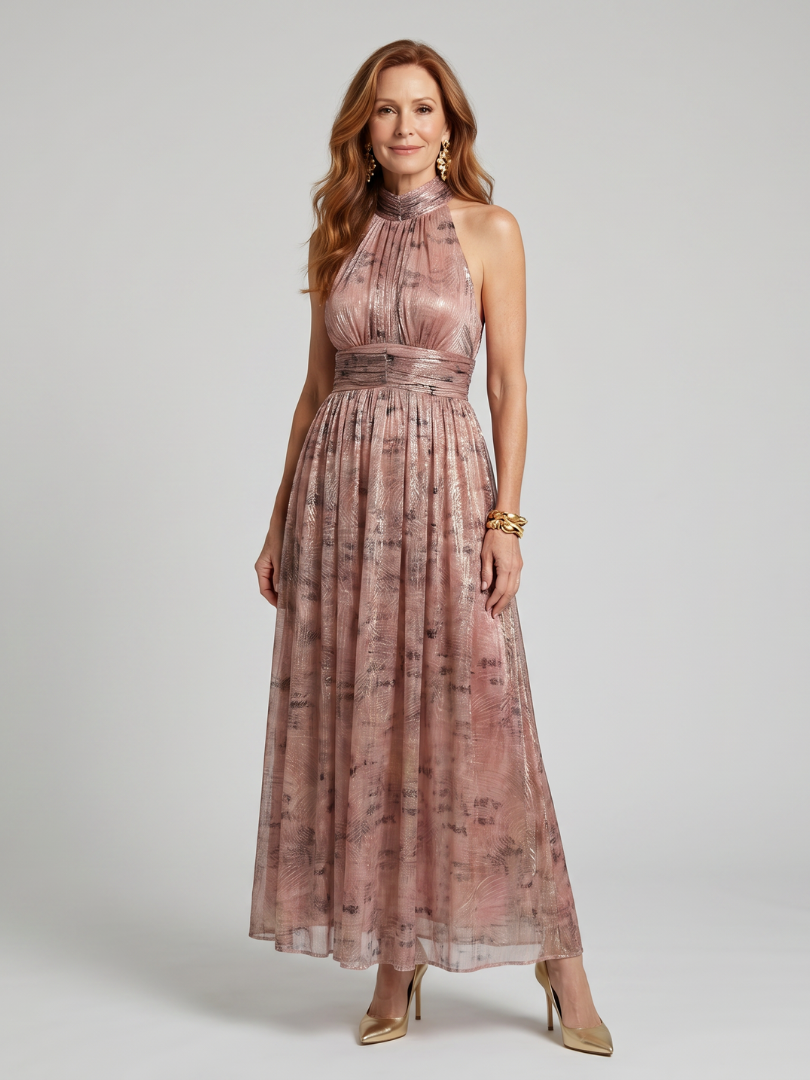 Layla™ | Textured Sleeveless Midi Dress