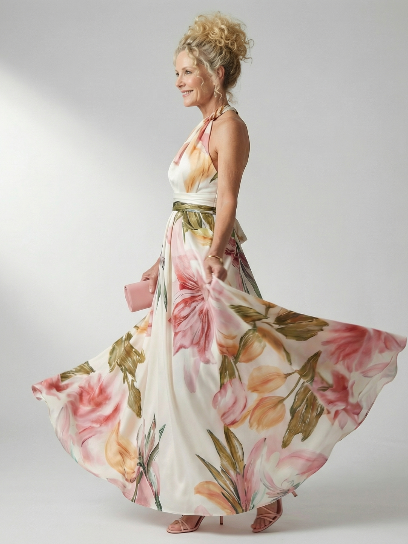 Amelia™ | Light Floral Maxi Dress