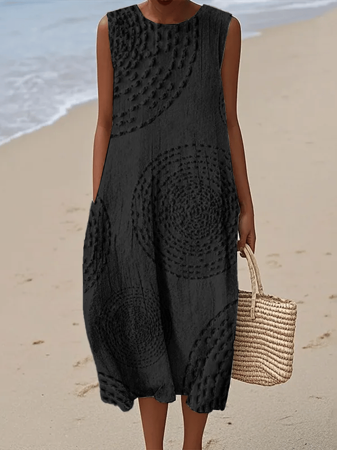 Hannah™ | Casual Sleeveless Printed Dress