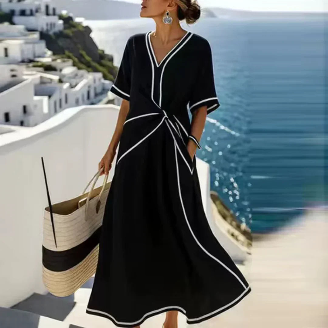 Maxi midi dress with elegant and flattering design
