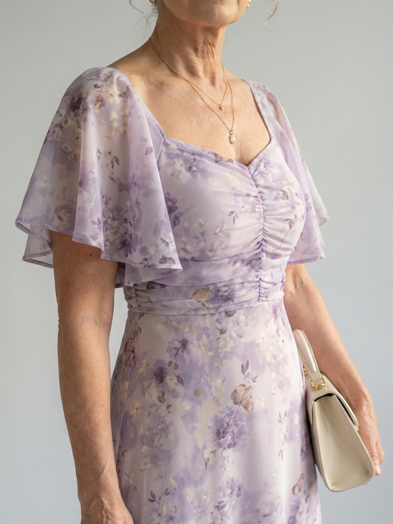 Valerie™ | Flutter Sleeve Midi Dress