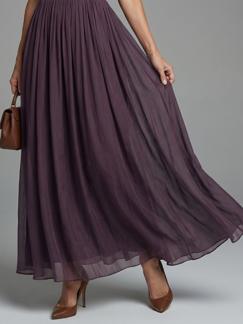 Elia™ | Gathered Waist Keyhole Maxi Dress