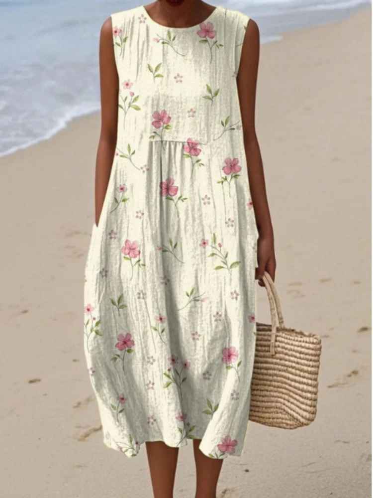 Flora™ | Coral Bloom Dress
