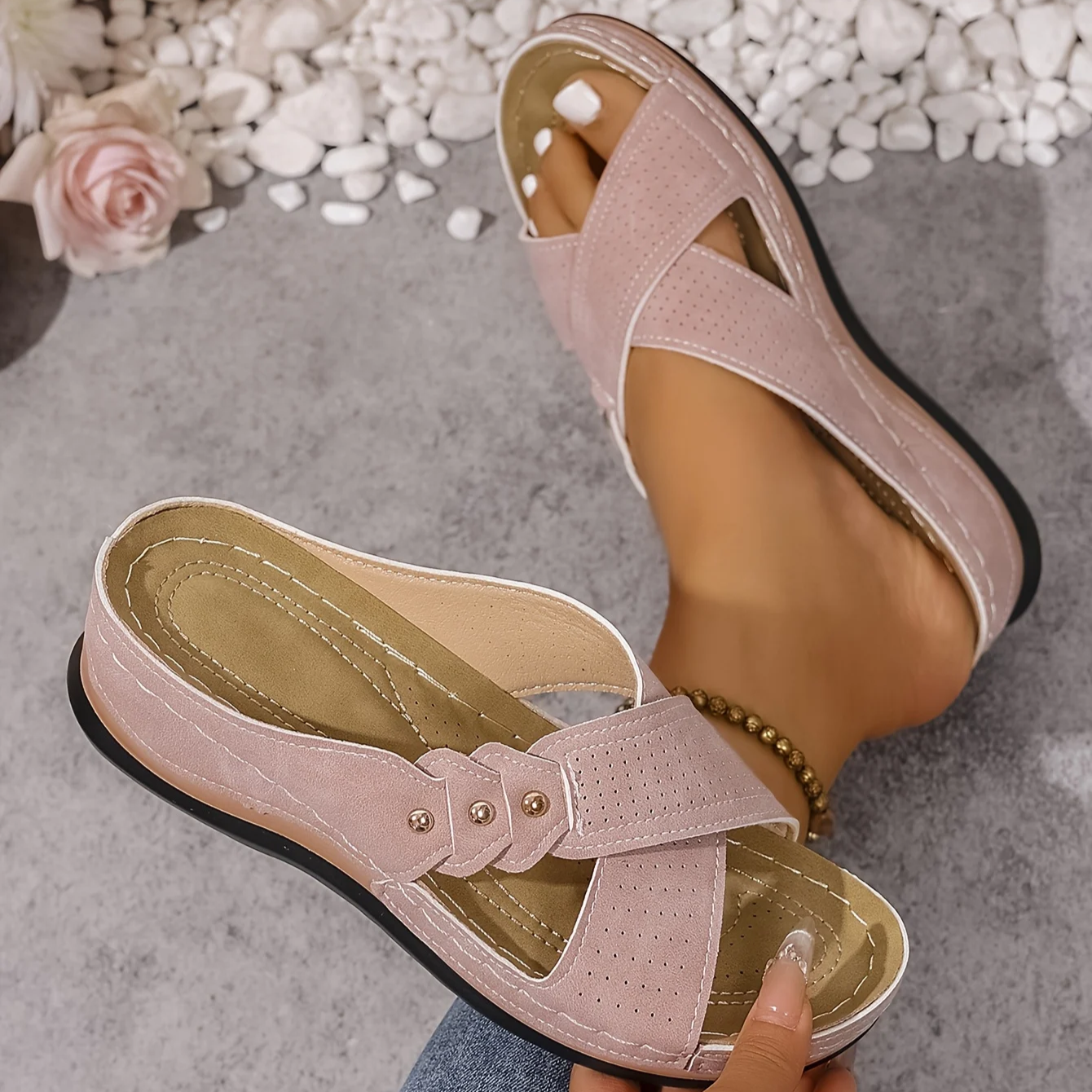 Paige™ | Orthopedic Wedge Sandals