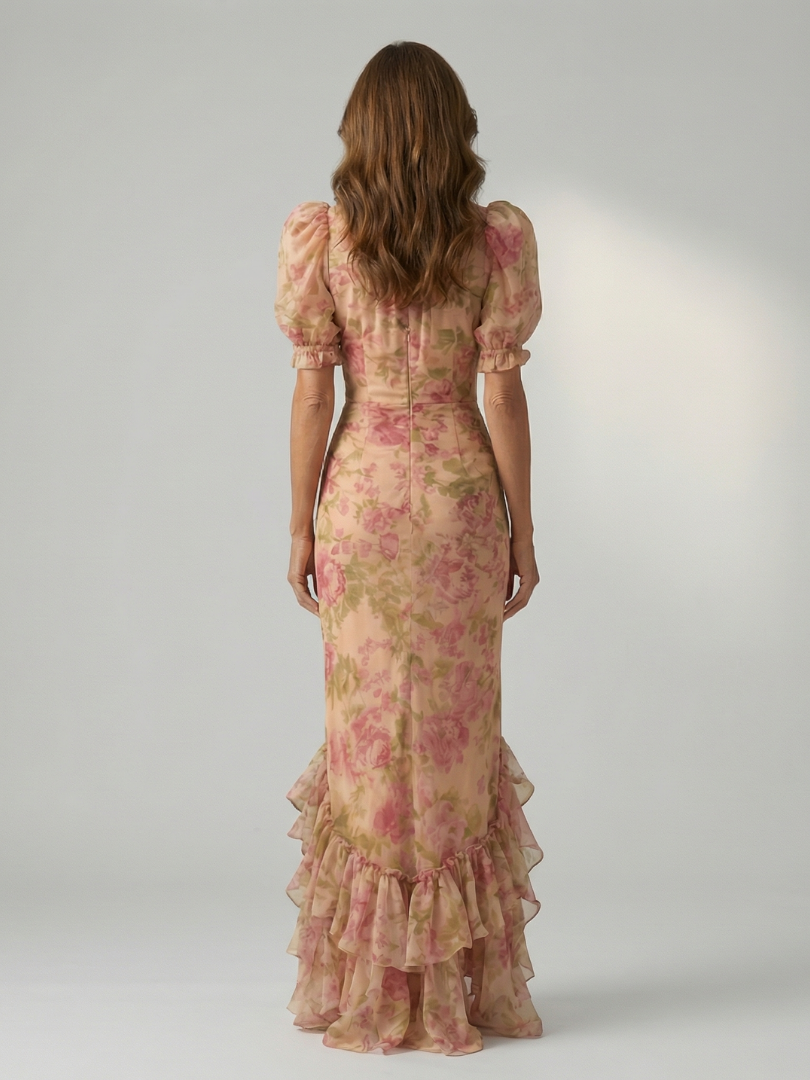 Vivienne™ | Gentle High Neck Maxi Dress