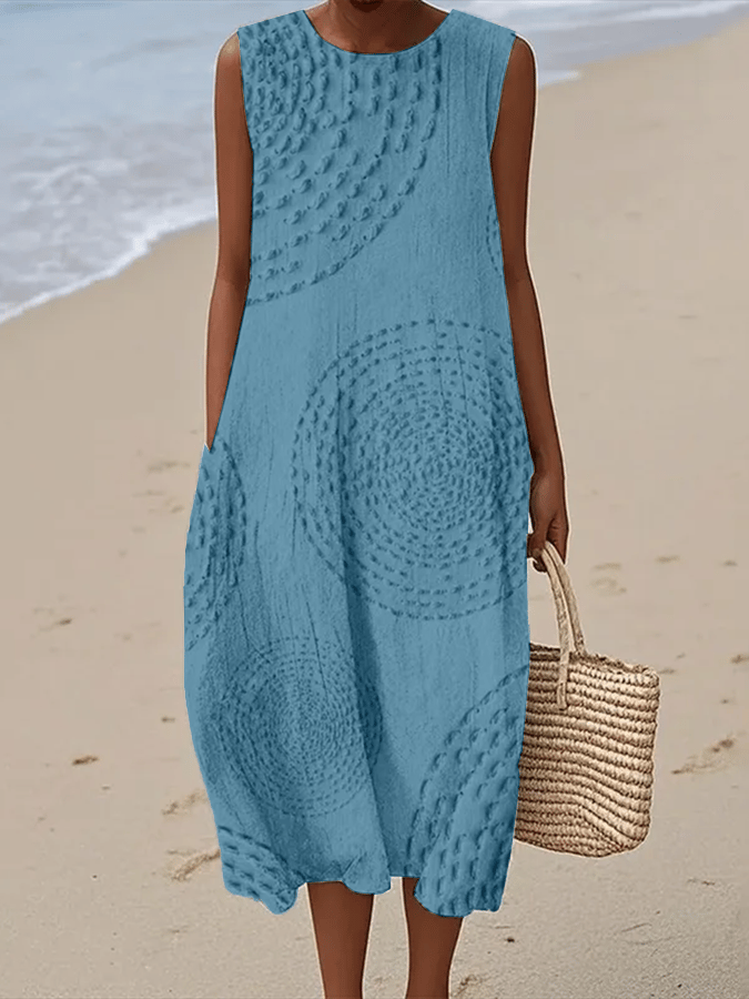 Hannah™ | Casual Sleeveless Printed Dress