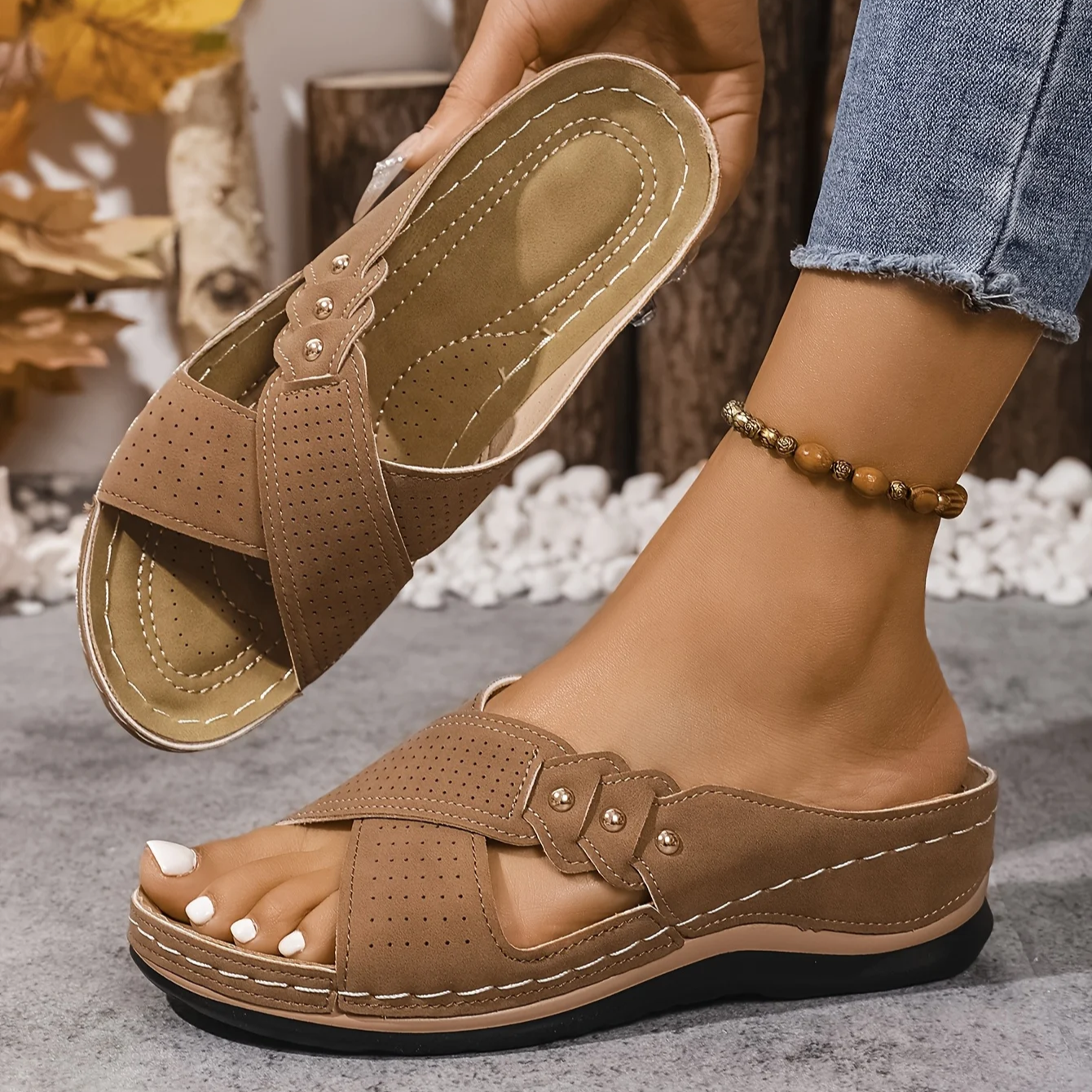 Paige™ | Orthopedic Wedge Sandals