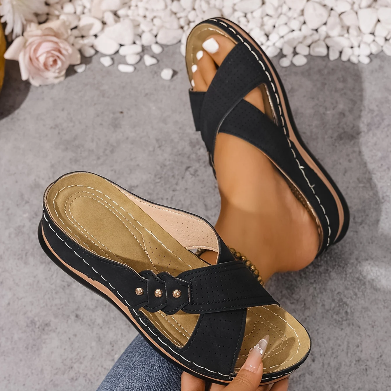 Paige™ | Orthopedic Wedge Sandals