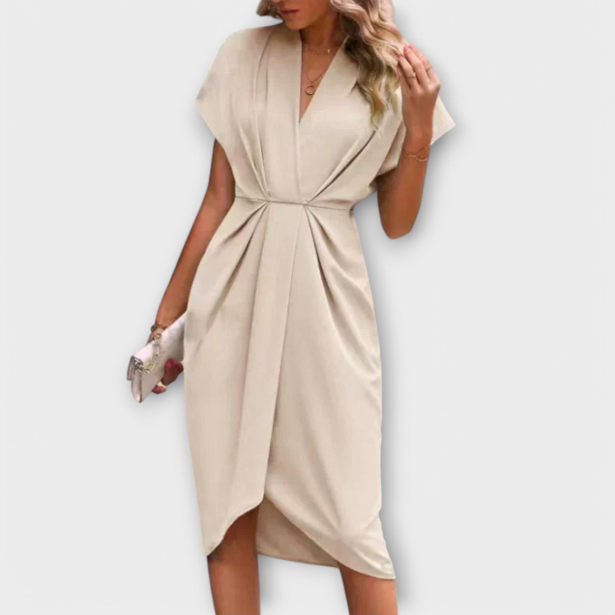 Midi dress featuring a bow at the front by Dana