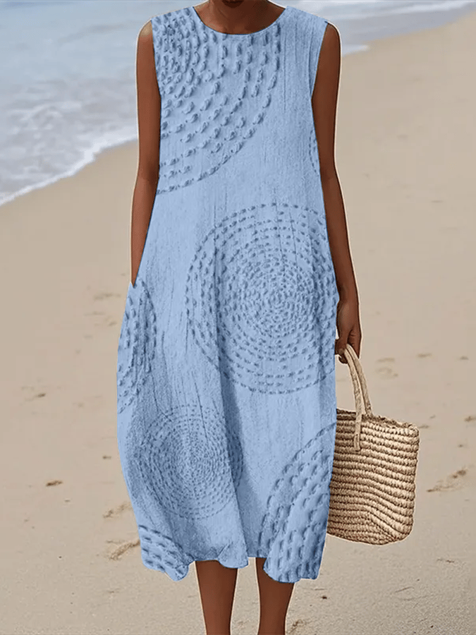 Hannah™ | Casual Sleeveless Printed Dress