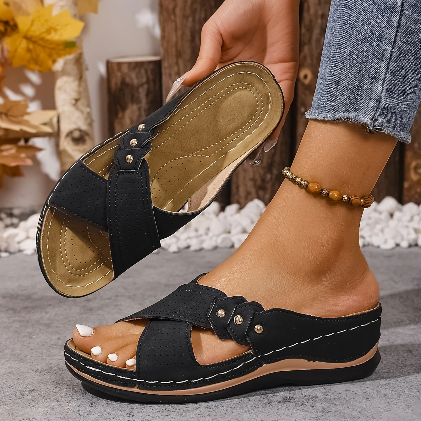 Paige™ | Orthopedic Wedge Sandals