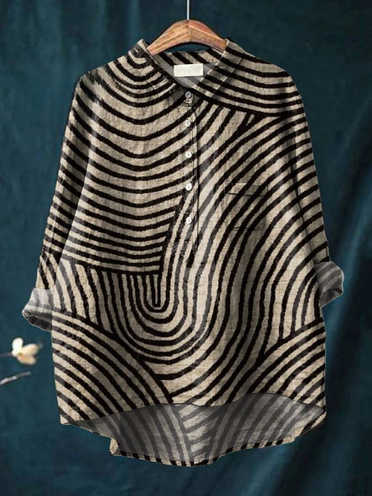 Abstract Stripe Shirt
