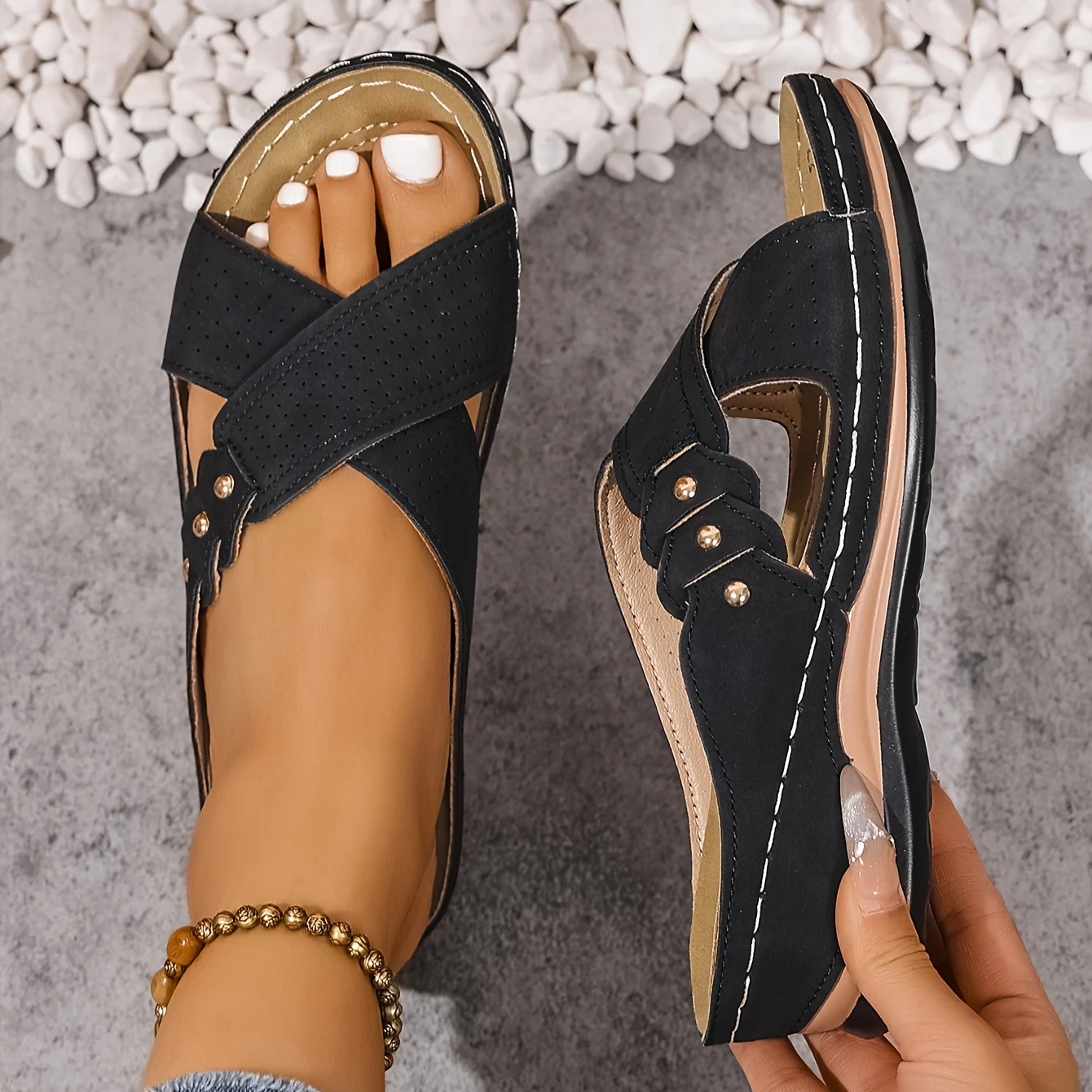 Paige™ | Orthopedic Wedge Sandals