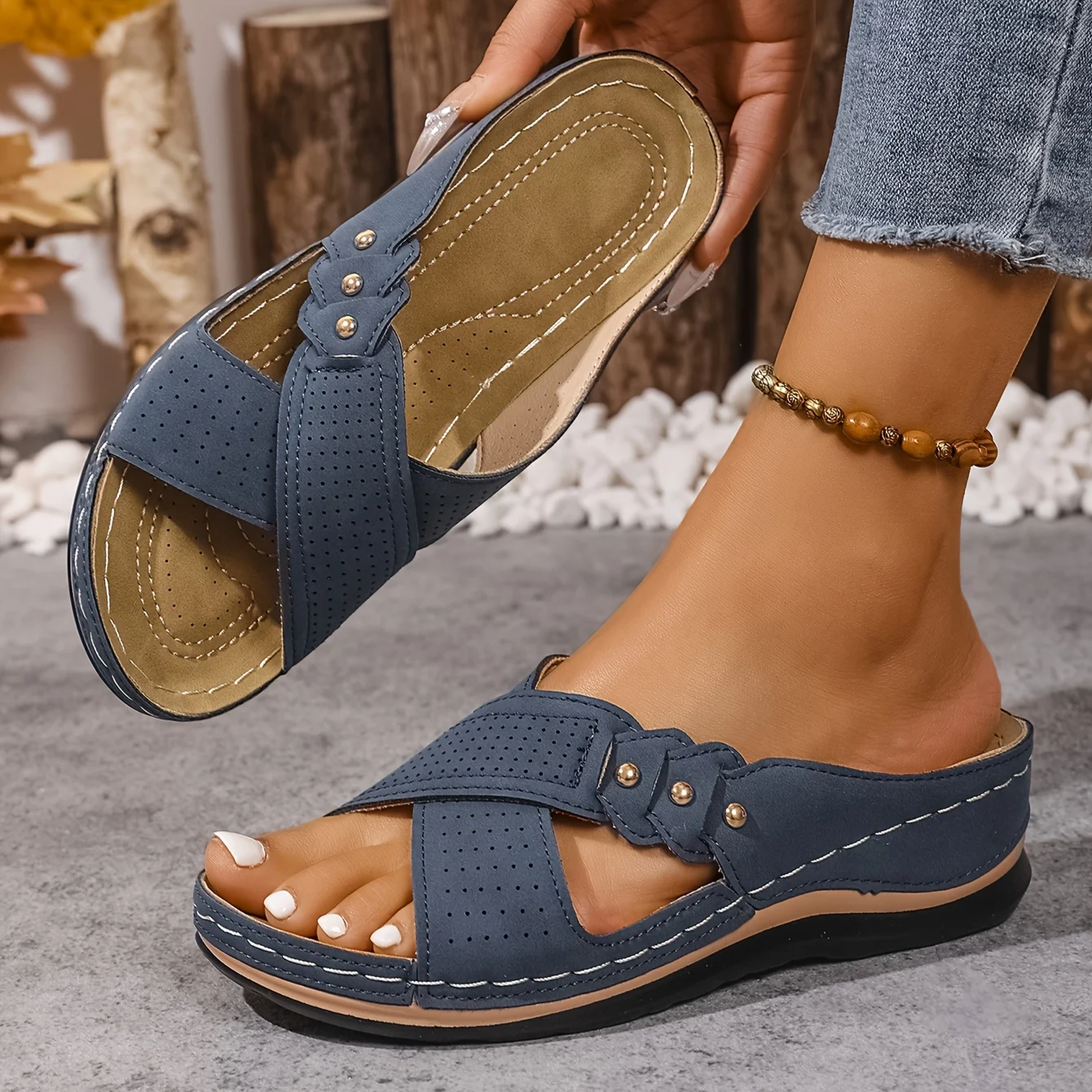Paige™ | Orthopedic Wedge Sandals